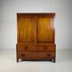 Early 19th Century English Mahogany Linen Press Cabinet, c.1820–1840