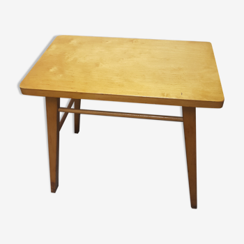 Table vintage scandinave bois blond