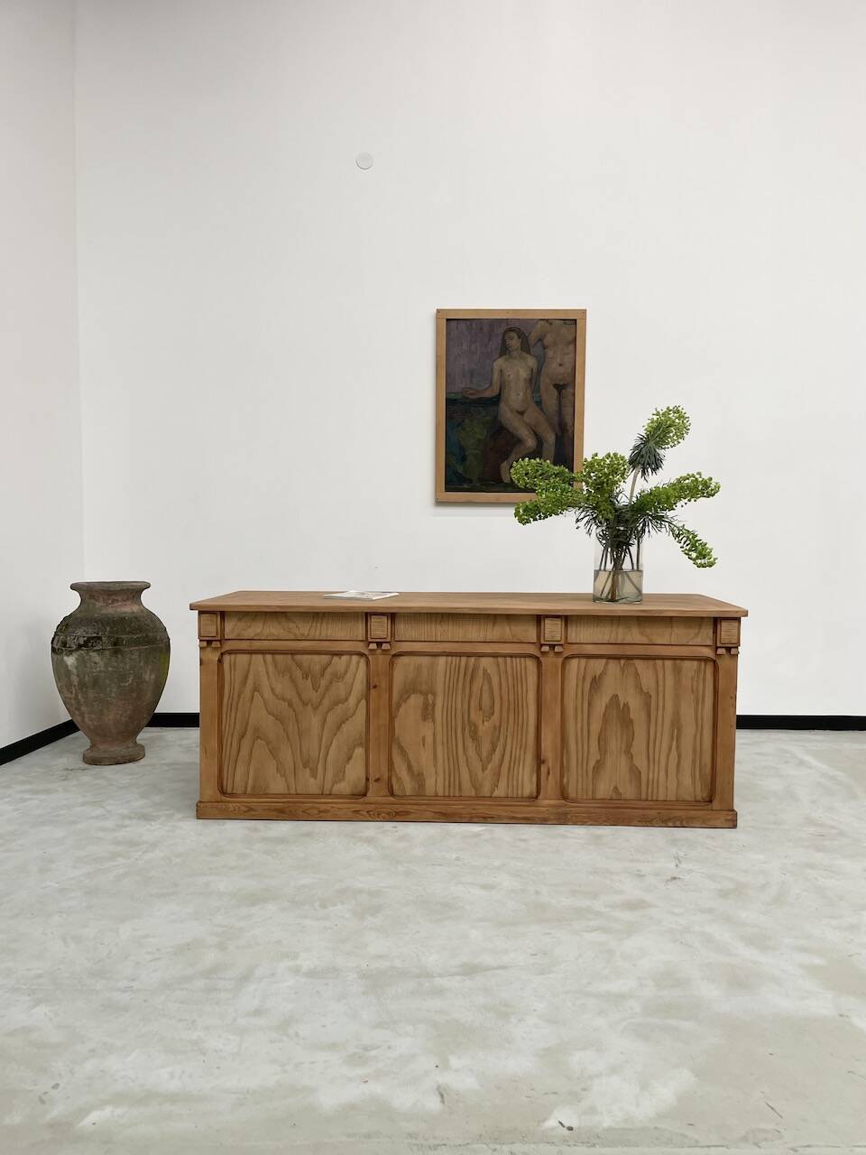 2m central island pine counter