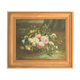 Oil on canvas Throwing flowers
