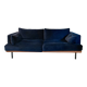 Blue velvet sofa Baci Habitat 3-seater