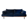 Blue velvet sofa Baci Habitat 3-seater