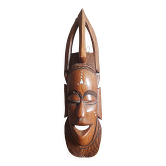 African ethnic mask in precious wood