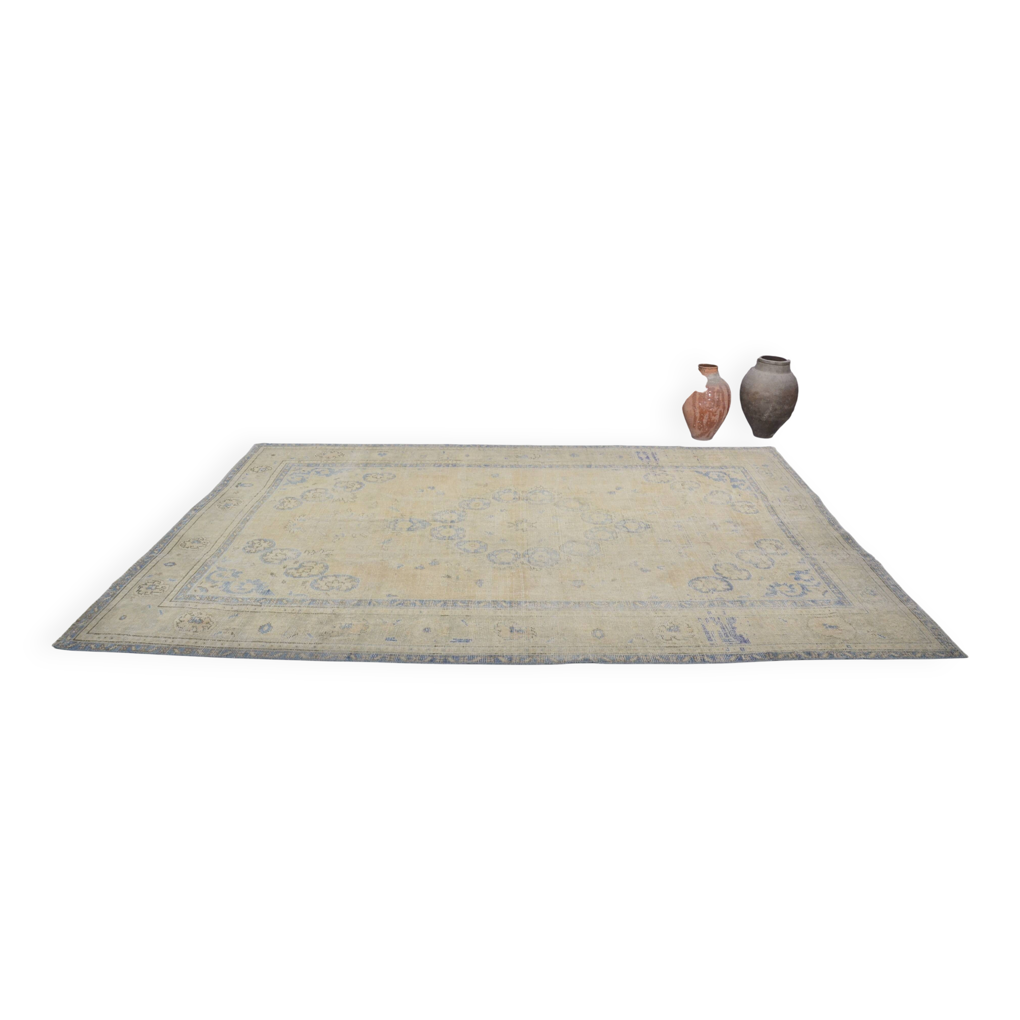 Turkish Oushak Handmade Carpet sku 3185