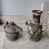 Berber earthenwear milk jug