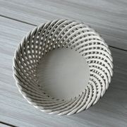 Bowl - braided salad bowl in French ceramic