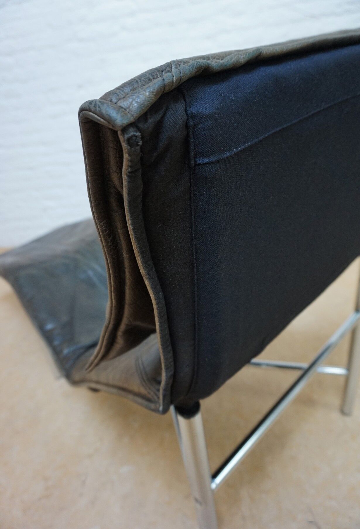 Swedish Leather Skye Lounge Chair by Tord Björklund for Ikea, 1970s