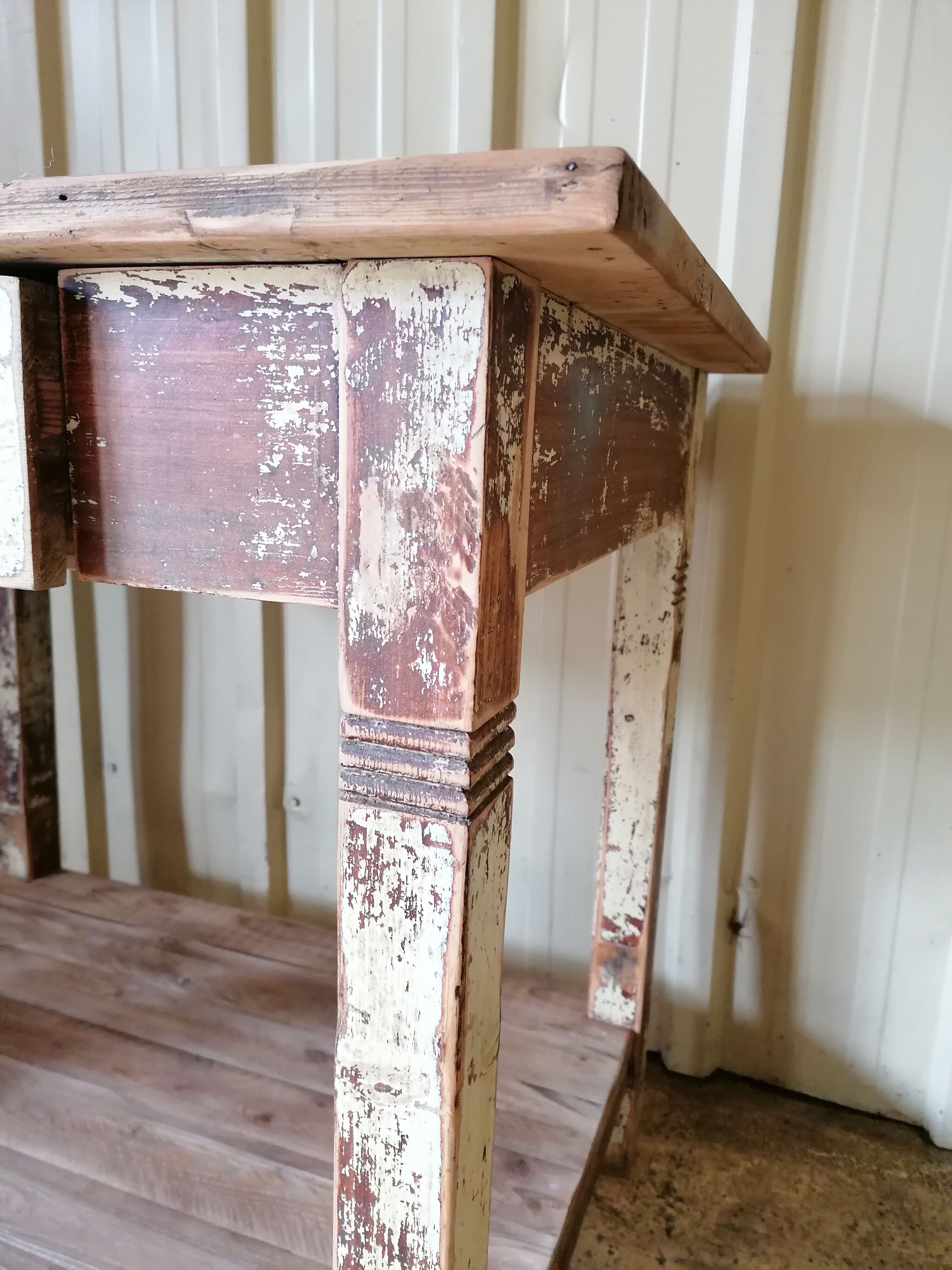 Small vintage wooden table