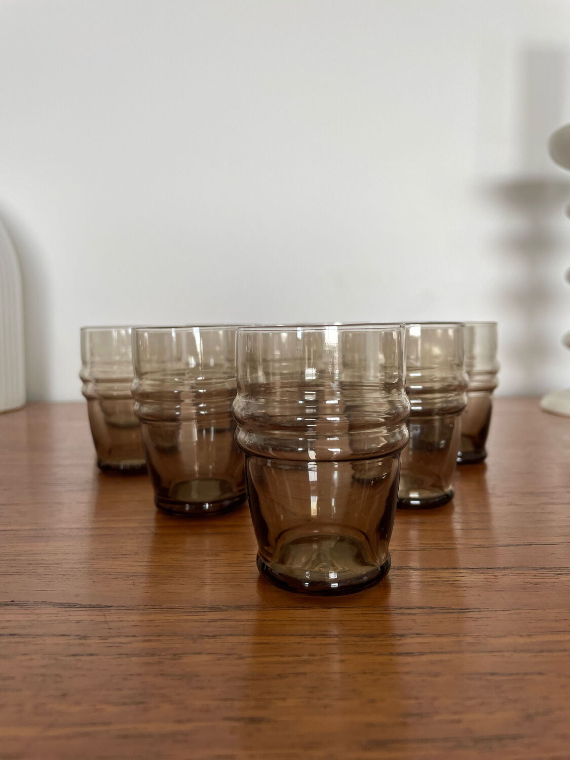 10 vintage shot glasses 70s