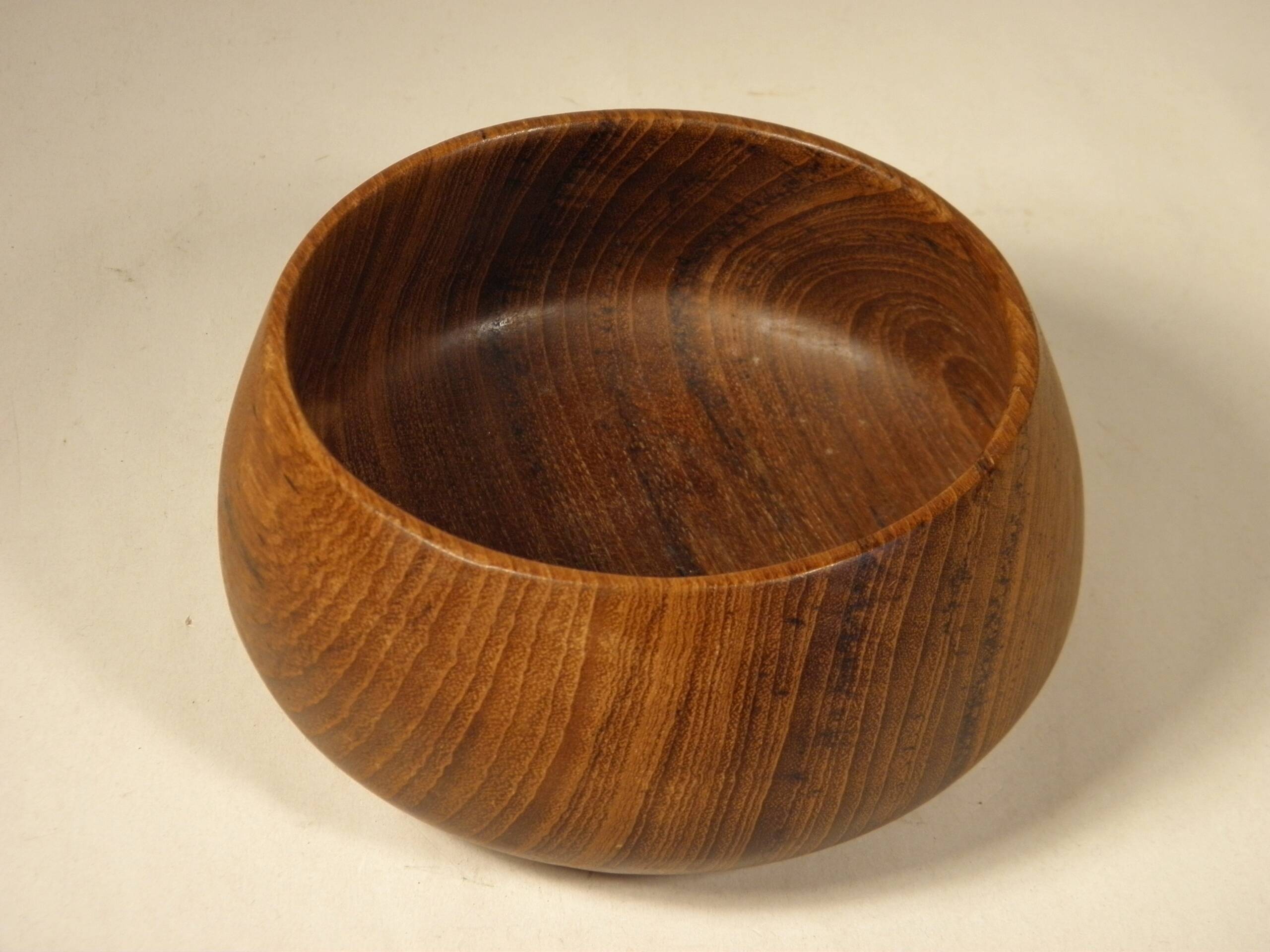 Teak storage cup