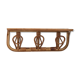 Shelf coat rack hooks vintage rattan