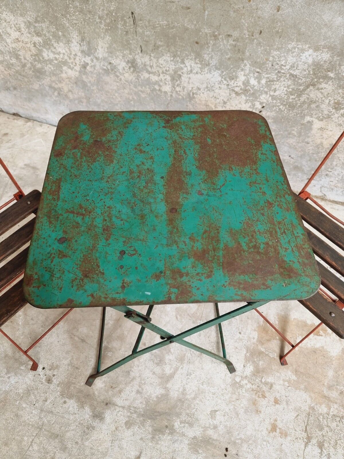 Antique bistro set folding garden set