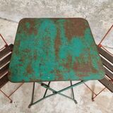 Antique bistro set folding garden set