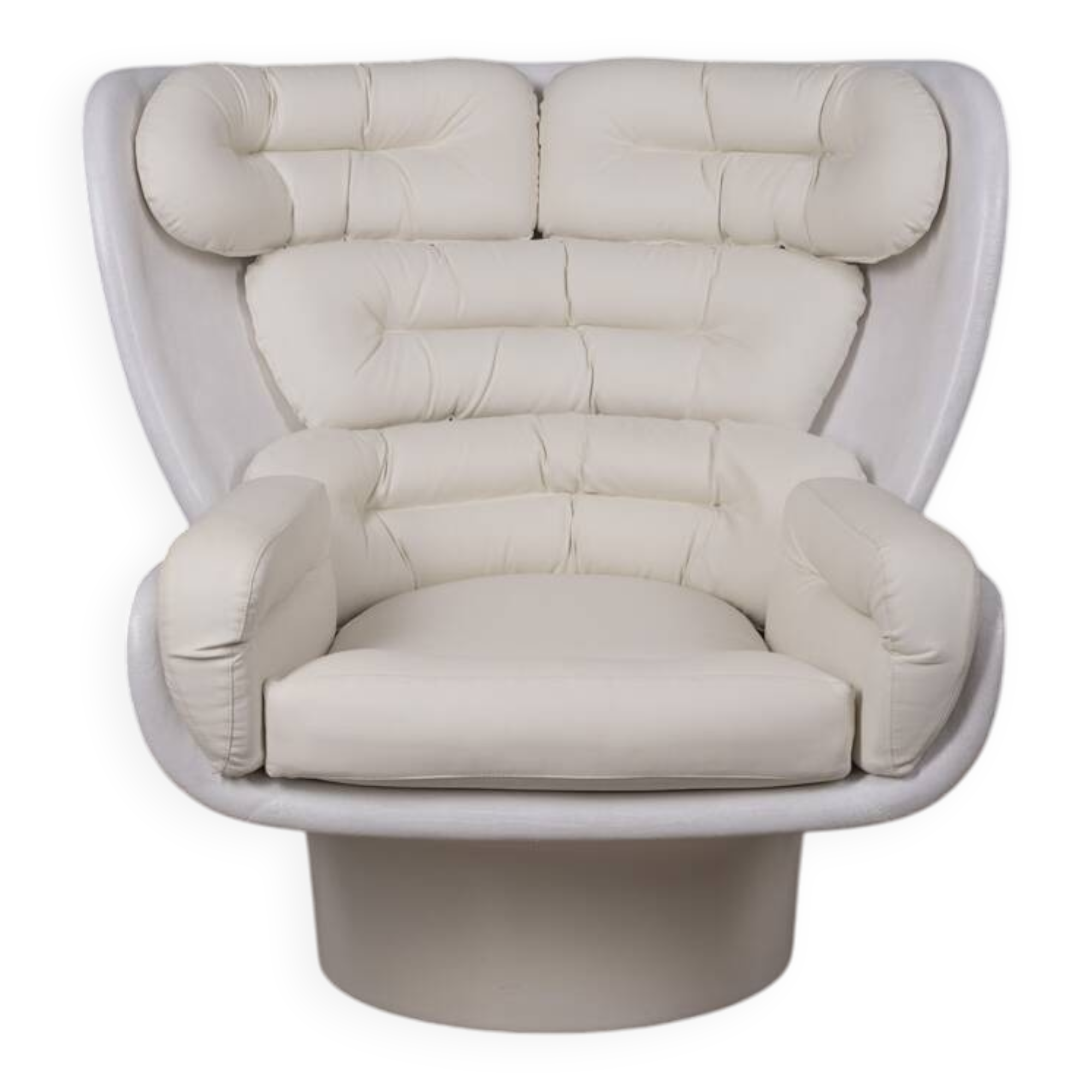 Vintage armchair from the 1960s, "elda" designed by joe colombo for comfort