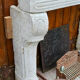 Stone fireplace