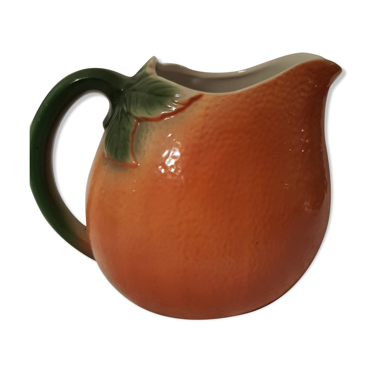 Fruit-shaped pitcher: an orange