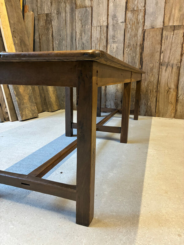 Table de ferme XXL 6 pieds en chêne massif