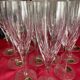 Flutes à champagne cristal taillées main