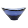 Handcrafted blue glass fruit bowl by Per Lütken for Holmegaard, 1950s