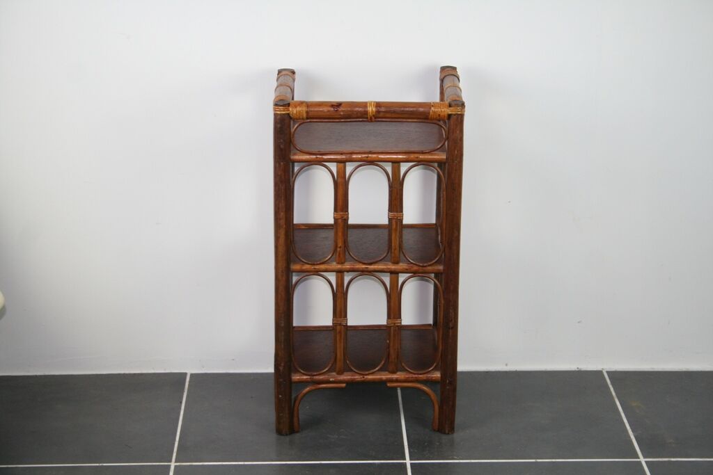 Vintage rattan shelf