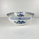 Saladier Terre de Fer KG Lunéville, modele "Jane", bleu, 1890-1915