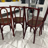 Set of 4 Thonet bistro chairs from the 1920s.