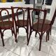 Set of 4 Thonet bistro chairs from the 1920s.