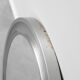 Round vintage metal mirror Pizzi 1970s modernism