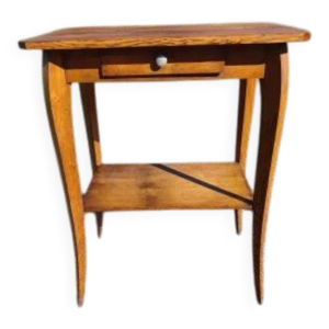 Table en chêne des années - tiroir