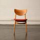 Chaise vintage en skaï rouge
