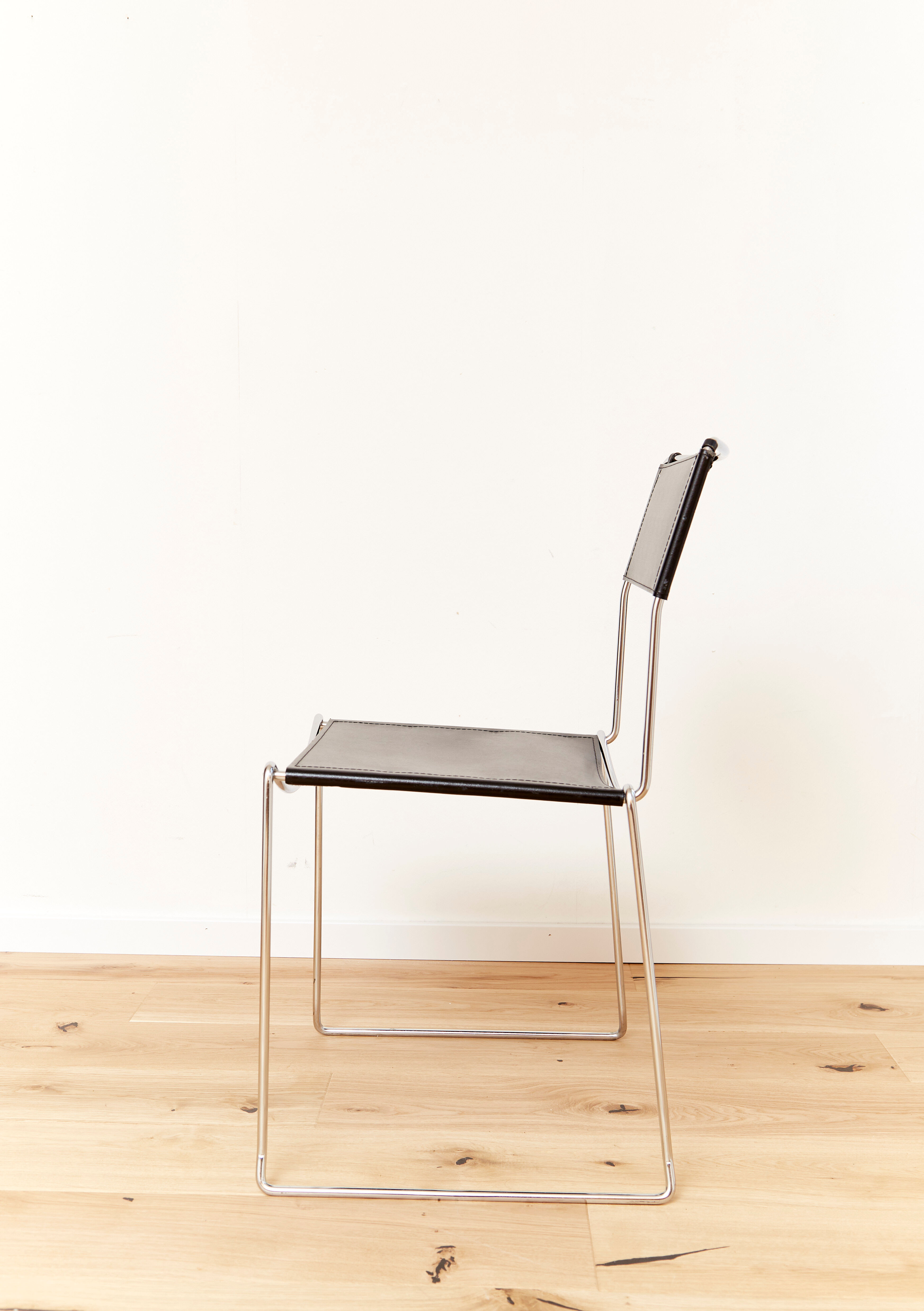 Leather dining chairs by Giandomenico Belotti  for Alias