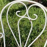 Pair of armchairs wrought iron garden chairs French iron armchairs 1950