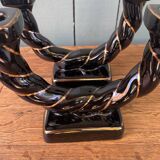 Ceramic twisted candle holder