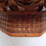 Cup / basket ikebana japan bamboo braided XXth