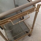 Vintage wheeled service in gilded metal