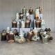 XXL (40-80cm) ceramic chess set by Maria Kenarova