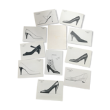 Christian Dior - Pierre Balmain: batch of 10 fashion sketches