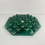 Jeu de solitaire en malachite de forme octogonale, 1950/70
