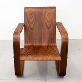 1930s modernist cantilever plywood armchair