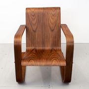1930s modernist cantilever plywood armchair