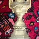 Pair of gilt and chiselled bronze wall lights with 3 lights - Louis XVI style