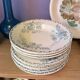 Lot de 10 assiettes vintage “Églantine” – L’Épargne Toulouse