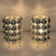Pair of  Kare design table lamps model 62455 with chromed plastic bubbles