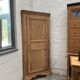 Late 19th century corner in solid elm