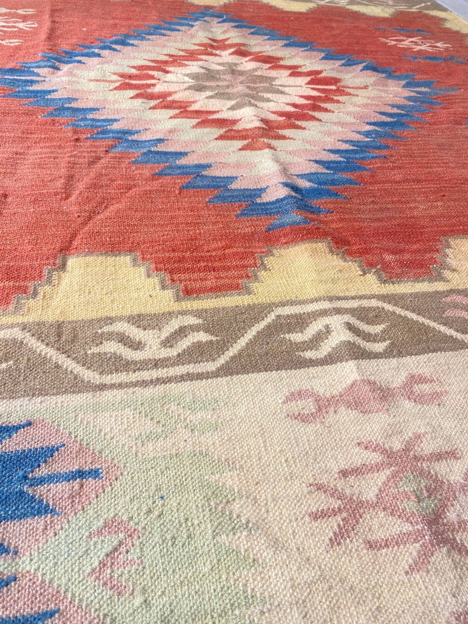 Turkish Kilim rug from Anatolia
