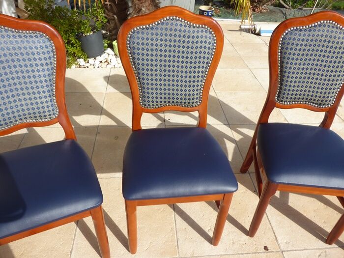 9 merisier solid wood style high chairs variegated