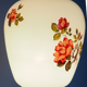 White opaline pendant lamp bouquets of roses from the 1970s.