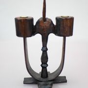 Swedish wooden candleholders from Taserud, 1955, set of 2