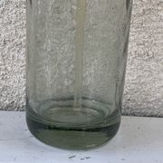 Siphon en verre transparent, fond très épais et bouchon en  métal