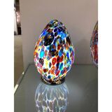 Contemporary Murano Glass Style Venetian Multicolored Millefiori Murrine Table Lamp